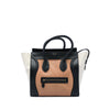 Celine Mini Tricolor Leather Luggage Tote Secondhand