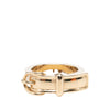 Hermès Gold Plated Buckle Bijouterie Fantaisie Scarf Ring Secondhand