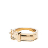 Hermès Gold Plated Buckle Bijouterie Fantaisie Scarf Ring Secondhand