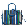 Secondhand Balenciaga Mini Leather Striped Papier A6 Zip Around Satchel
