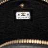 Chanel CC Lambskin and Metal Camellia Round Clutch with Chain Secondhand