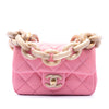 Chanel Mini Wenge Wood Chain Flap Secondhand