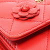 Chanel Quilted Lambskin Camellia Charms Wallet on Chain Secondhand