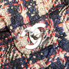 Chanel CC Nylon Tweed Print Single Flap Secondhand