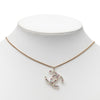 Chanel CC Gold Plated Strass Resin Pendant Necklace Secondhand