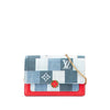 Louis Vuitton Monogram Denim Patchwork Fiore Chain Wallet Secondhand