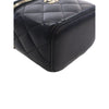 Chanel Mini CC Quilted Lambskin Top Handle Vanity Case With Chain Secondhand