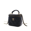 Chanel Mini CC Quilted Lambskin Top Handle Vanity Case With Chain Secondhand