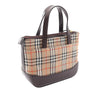 Burberry Haymarket Check Canvas Handbag Secondhand