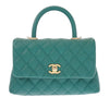 Chanel Mini Quilted Caviar Coco Top Handle Bag Secondhand