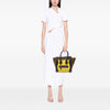 Celine Micro Tricolor Leather Luggage Tote Secondhand