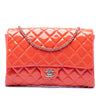 Chanel CC Quilted Patent Flap Clutch with Chain Secondhand