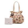 Fendi Mini Zucca Canvas Rose Printed Chef Handbag Secondhand