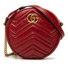 Gucci Mini GG Marmont Matelasse Leather Round Crossbody Secondhand