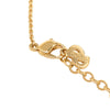 Secondhand Dior Gold Plated Resin Logo Oval Pendant Necklace