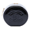 Chanel Quilted Patent Afternoon Tea Top Handle Vanity Case with Chain Secondhand