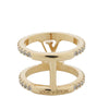 Louis Vuitton Gold Plated LV Iconic Ring XS Secondhand
