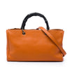 Gucci Medium Calfskin Bamboo Shopper Satchel Secondhand