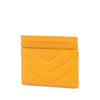 Saint Laurent Chevron Grain de Poudre Cassandre Card Holder Secondhand