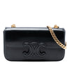 Celine Smooth Calfskin Cuir Triomphe Chain Shoulder Bag Secondhand