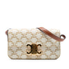 Celine Triomphe Coated Canvas Claude Shoulder Bag Secondhand