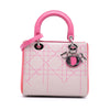 Secondhand Dior Medium Tricolor Lambskin Macrocannage Stitched Lady Dior