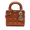 Dior Mini Metallic Calfskin Cannage Lady Dior Secondhand
