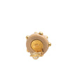 Chanel CC Resin and Gold Plated Studded Clip On Earrings Secondhand