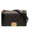 Chanel Old Medium Chevron Caviar Boy Flap Secondhand