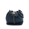 Chanel Small Crumpled Calfskin Coco Pleats Drawstring Bucket Bag Secondhand