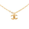 Chanel CC Gold Plated Pendant Necklace Secondhand