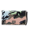 Valentino Canvas and Nappa Camouflage Rockstud Wristlet Clutch Secondhand