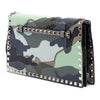 Valentino Canvas and Nappa Camouflage Rockstud Wristlet Clutch Secondhand