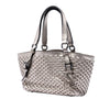 Burberry Metallic Woven Leather Tote Secondhand