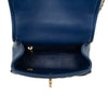 Chanel Mini CC Chevron Lambskin Reversed Round Flap Secondhand