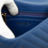 Chanel Mini CC Chevron Lambskin Reversed Round Flap Secondhand