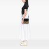 Burberry Small Leather and House Check Canvas Derby Macken Crossbody Secondhand