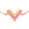Louis Vuitton Gold Plated Resin Studded Essential V Bracelet Secondhand
