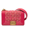 Chanel Mini Quilted Tweed and Lambskin Boy Flap Secondhand
