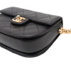 Chanel Mini CC Quilted Calfskin Round Moon Messenger Flap Secondhand