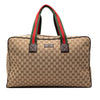 Gucci GG Canvas Web Travel Bag Secondhand