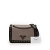 Prada Bicolor Glace Calfskin Studded Crossbody Secondhand
