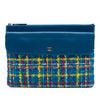 Chanel CC Quilted Tweed and Lambskin Pouch Secondhand