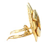 Chanel CC Gold Plated Logo Clip On Earrings Secondhand
