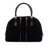Gucci GG Suede Web Dome Handbag Secondhand