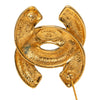 Chanel CC Gold Plated Quilted Brooch Secondhand