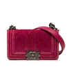 Chanel Small Quilted Velvet Boy Flap Secondhand