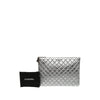 Chanel Large Quilted Metallic Aged Calfskin Cosmo Charm O Case Clutch Secondhand