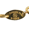 Chanel Gold Plated CC Rhinestones Chain Bracelet Secondhand