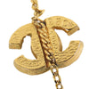 Chanel Gold Plated CC Rhinestones Chain Bracelet Secondhand